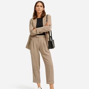 Everlane The Put Together Pleat Tan Dress Trousers Size 16